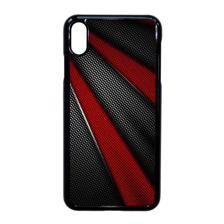 Carbon piros sávokkal iPhone Xs Max tok