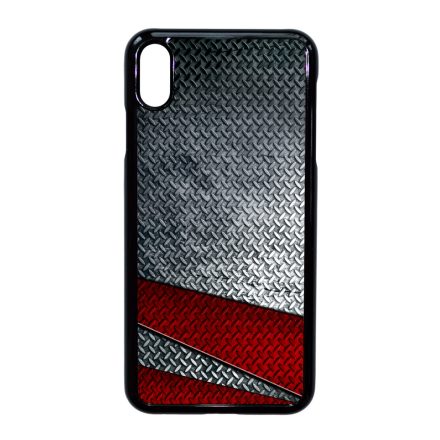Acéllemez vörös sávval iPhone Xs Max tok