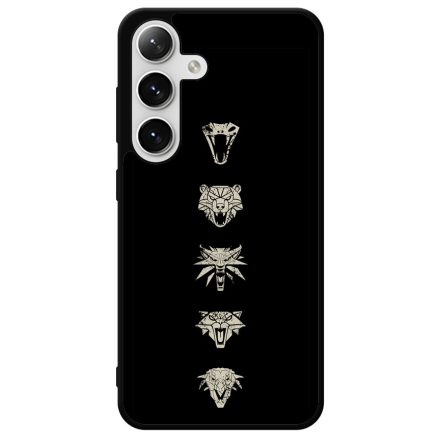 Witcher Schools wolf fehér farkas Samsung Galaxy szilikon tok