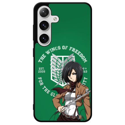 Mikasa ackerman Attack on titan AOT Samsung Galaxy szilikon tok