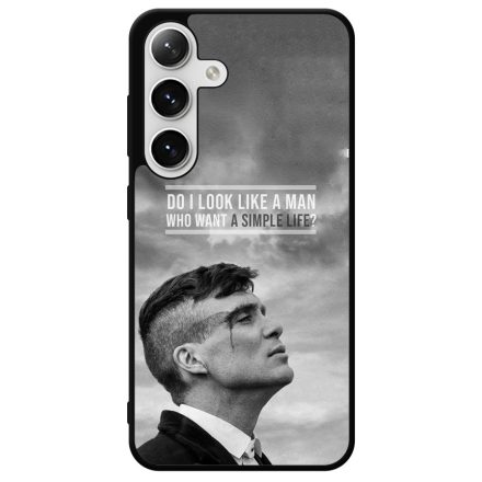 Tommy Shelby simple life idezet peaky blinders Samsung Galaxy szilikon tok