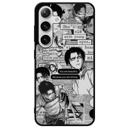 Levi Ackerman Graphic - Attack on Titan Samsung Galaxy szilikon tok