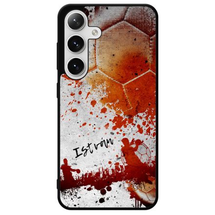 Kerd a neveddel RED kezilabda mintas Samsung Galaxy szilikon tok