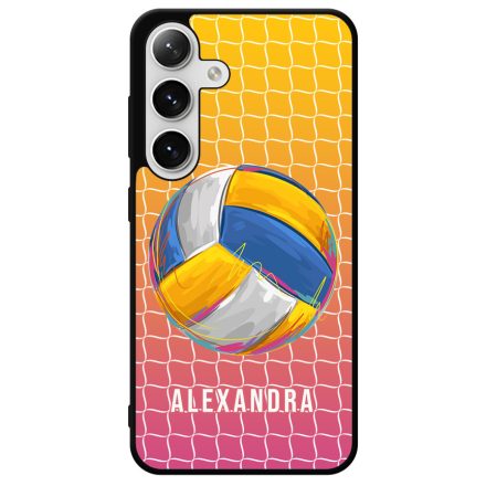 Kerd a neveddel Csajos Roplabda mintas Samsung Galaxy szilikon tok