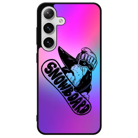Snowboard Pingvin Samsung Galaxy szilikon tok