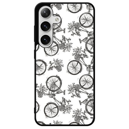 Gyonyorű viragos kerekpar Samsung Galaxy szilikon tok