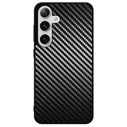 Ezüst karbon fiber mintás Samsung Galaxy szilikon tok