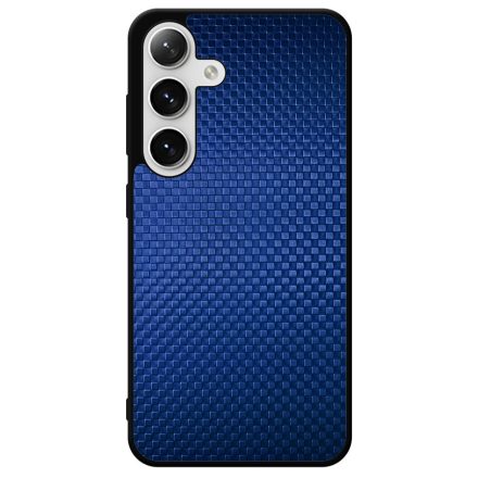 Gyönyörű kék karbon fiber mintás Samsung Galaxy szilikon tok