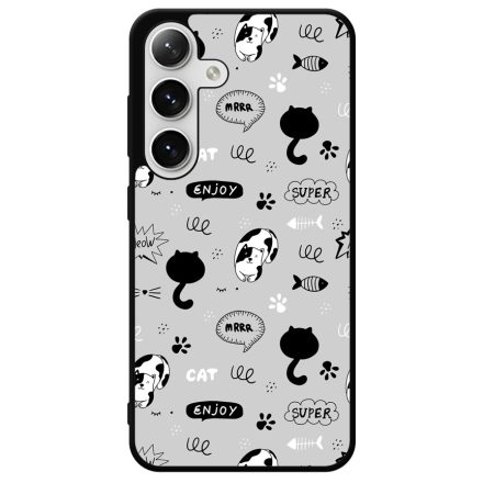 Mrrr Cuki Cica mintás Samsung Galaxy szilikon tok