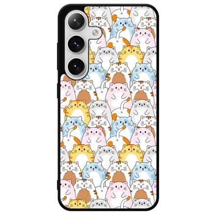 Tündéri Kawaii cica mintás Samsung Galaxy szilikon tok