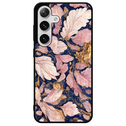 Gyönyörű rózsaszín aranyos virág Art Samsung Galaxy szilikon tok