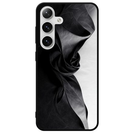 Szatén hatású fekete-fehér Art Samsung Galaxy szilikon tok
