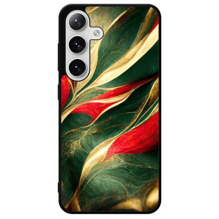Magyaros piros-zöld márvány mintás Samsung Galaxy szilikon tok