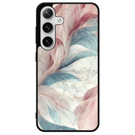 Lágy pasztel rózsaszín és zöld Art Samsung Galaxy szilikon tok