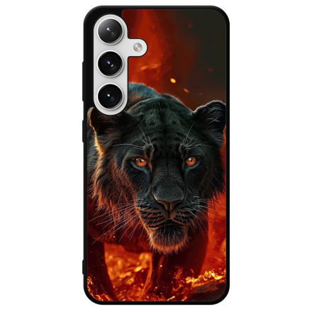 Fekete oroszlán iPhone szilikon tok