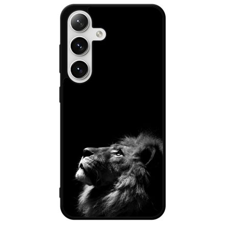 Fekete-fehér oroszlán iPhone szilikon tok