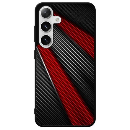 Carbon piros sávokkal Samsung Galaxy szilikon tok
