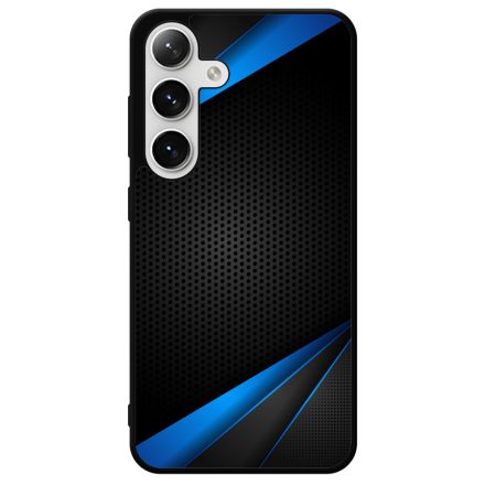 Carbon kék sávokkal Samsung Galaxy szilikon tok