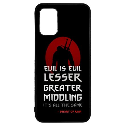 Evil is evil the Witcher Vaják Netflix Samsung Galaxy A02s tok