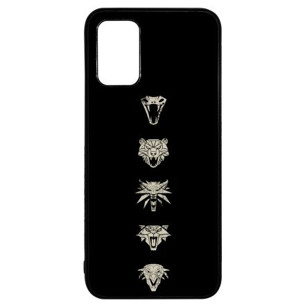 Witcher Schools wolf fehér farkas Samsung Galaxy A02s tok
