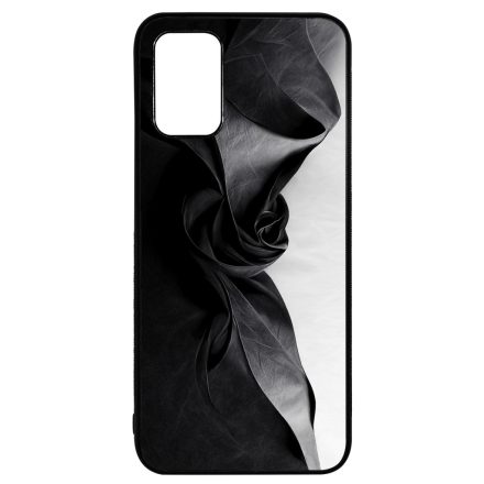 Szatén hatású fekete-fehér Art Samsung Galaxy A02s tok