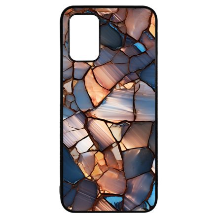 Elegáns kék mozaik Art Samsung Galaxy A02s tok