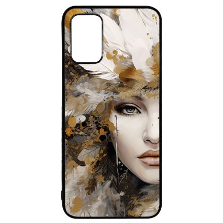 Szépséges aranyló nő Art Samsung Galaxy A02s tok