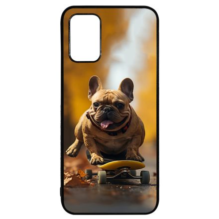 Francia bulldog gördeszkán Samsung Galaxy A02s tok