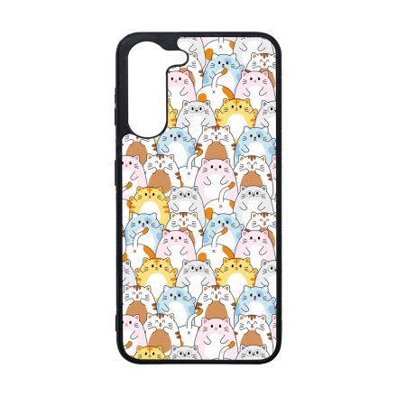 Tündéri Kawaii cica mintás Samsung Galaxy A05s tok