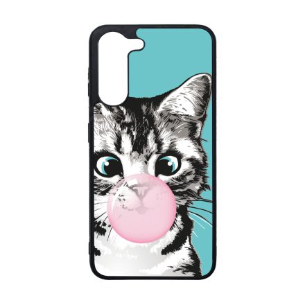 Bubble Cat - cica mintás Samsung Galaxy A05s tok
