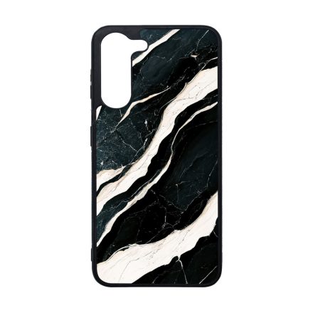 Trendi fekete-fehér márvány mintás Samsung Galaxy A05s tok