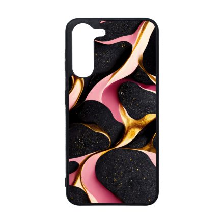 Fekete-Lila és arany mintás Art Samsung Galaxy A05s tok