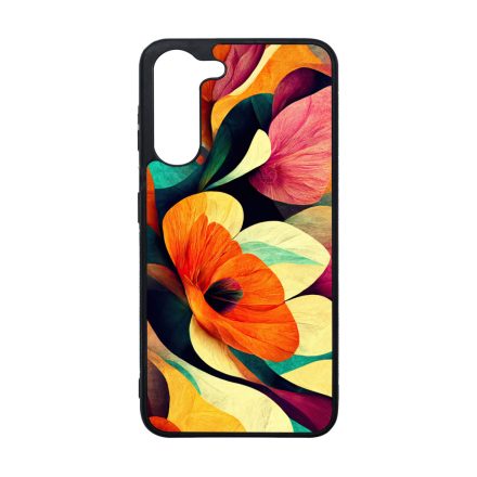 Absztrakt színes virágok Art Samsung Galaxy A05s tok