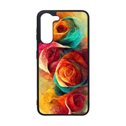 Absztrakt színes rózsák Art Samsung Galaxy A05s tok