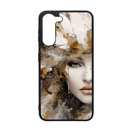 Szépséges aranyló nő Art Samsung Galaxy A05s tok