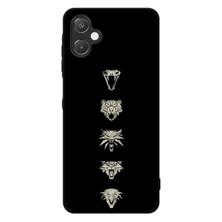 Witcher Schools wolf fehér farkas Samsung Galaxy A06 tok