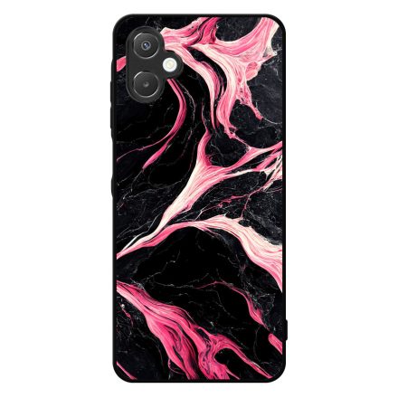 Gyönyörű fekete-pink márvány mintás Samsung Galaxy A06 tok