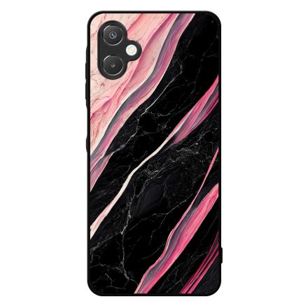 Luxury fekete-pink márvány mintás Samsung Galaxy A06 tok