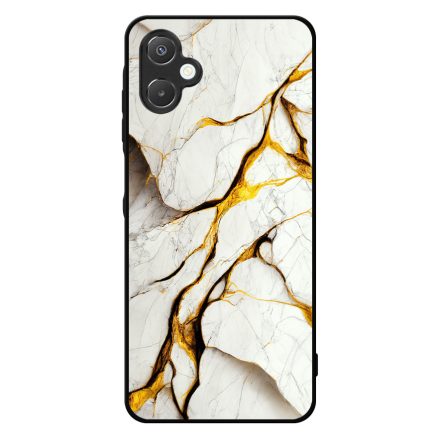 Luxury fehér és arany márvány mintás Samsung Galaxy A06 tok