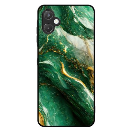 Smaragd zöld és arany márvány mintás  Samsung Galaxy A06 tok