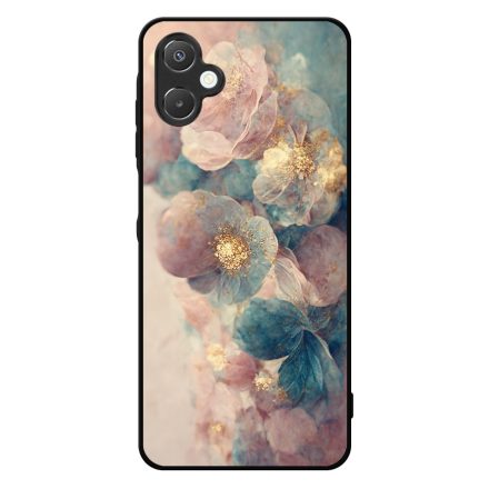 Pasztel rózsaszín és kék virágos Art Samsung Galaxy A06 tok