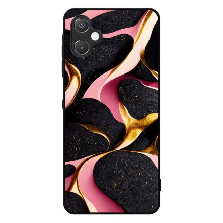 Fekete-Lila és arany mintás Art Samsung Galaxy A06 tok