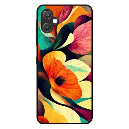 Absztrakt színes virágok Art Samsung Galaxy A06 tok
