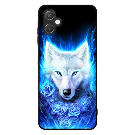 Farkas kék rózsával Samsung Galaxy A06 tok
