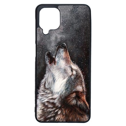 téli farkas wolf art Samsung Galaxy A12 tok