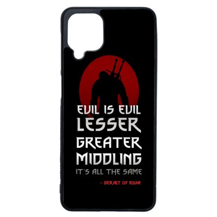 Evil is evil the Witcher Vaják Netflix Samsung Galaxy A12 tok
