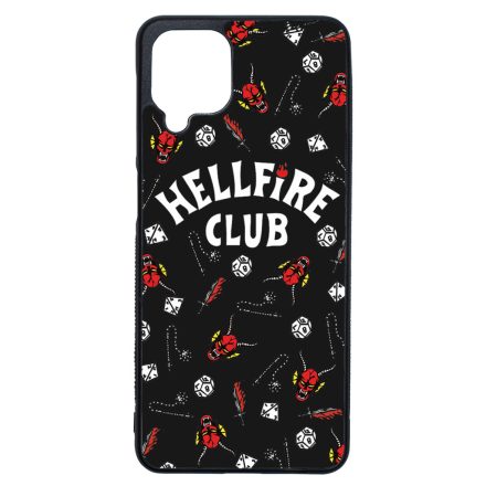 Hellfire Club - Fekete mintás - Stranger Things Samsung Galaxy A12 tok