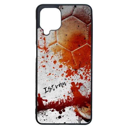Kerd a neveddel RED kezilabda mintas Samsung Galaxy A12 tok