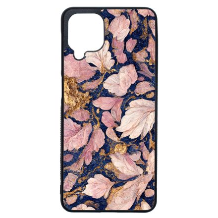 Gyönyörű rózsaszín aranyos virág Art Samsung Galaxy A12 tok
