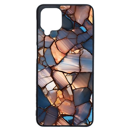 Elegáns kék mozaik Art Samsung Galaxy A12 tok